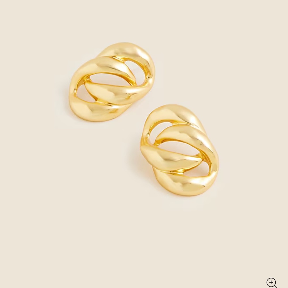J.Crew Sculptural link earrings